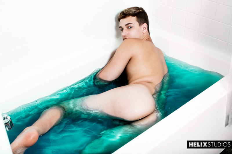 naked boy in bath